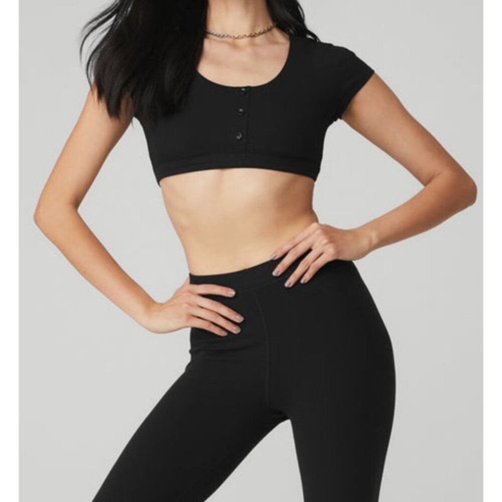 ALO Yoga ribbed black set
